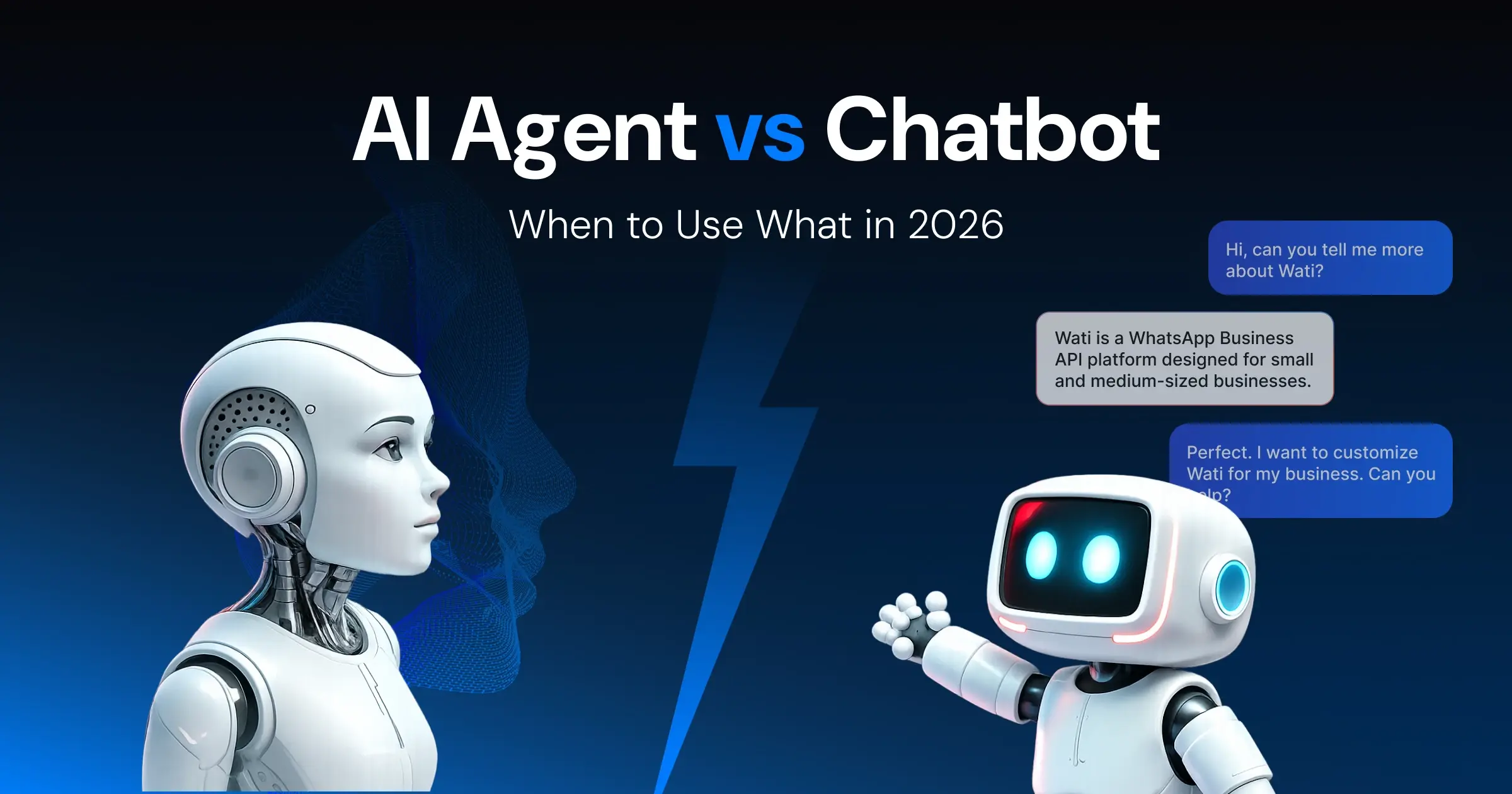 Find out the key differences between an AI agent and a chatbot
