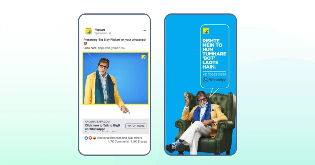 Flipkart’s campaign to build relationships in a fun way by talking like celebrities