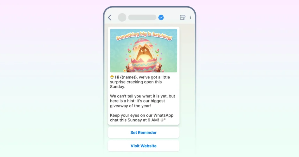 The "Easter Weekend Announcement" (Pre-Holiday Teaser For Product Engagement)