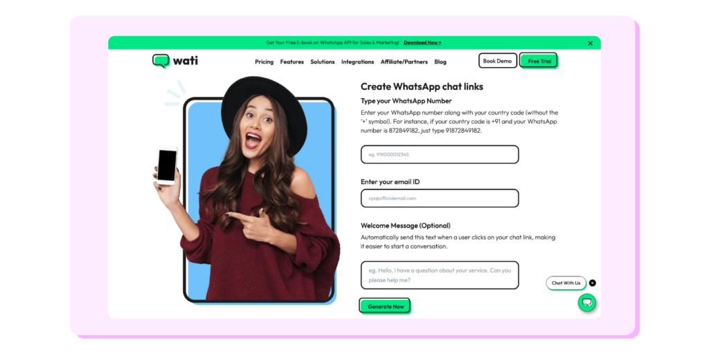 How to create WhatsApp link with WhatsApp Link Generator