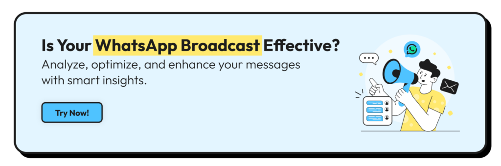 WhatsApp broadcast score calculator from Wati to see broadcast scores
